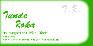 tunde roka business card