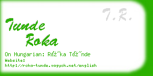 tunde roka business card